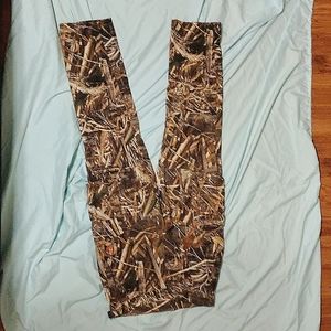 Game winner realtree max 5 camo pants small cargo double knee adjustable waste